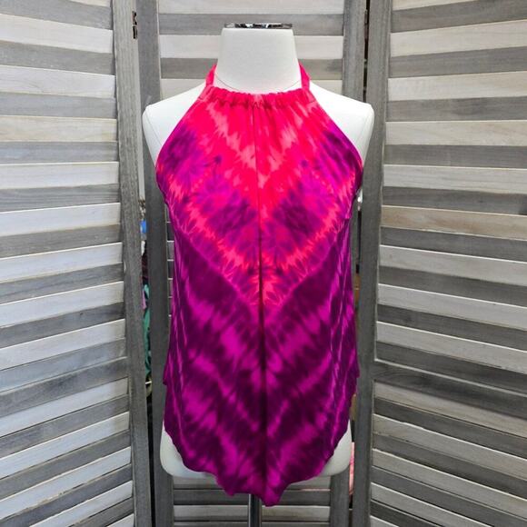 Women's UPF 50 High Neck Angled Tankini Top | Aqua Green | Medium - Picture 1 of 11